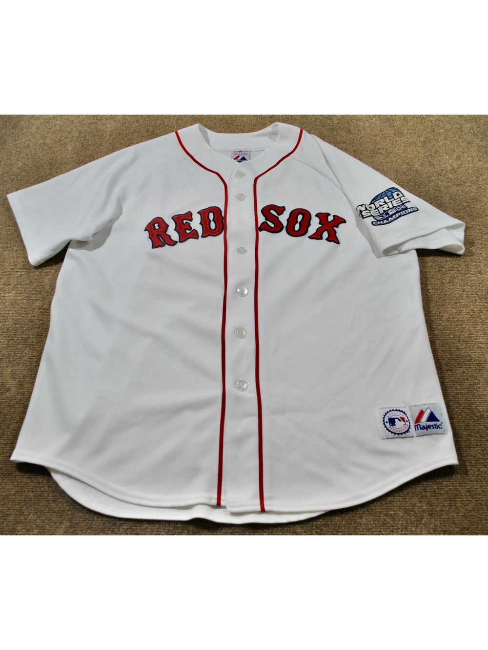 Boston Red Sox Curt Schilling 2004 World Series Stitched MLB Baseball X-Large